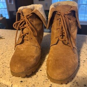 Women's Nautica Suede Ankle Boots